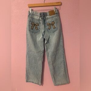 Aeropostale Light Blue Jeans with Bow Details
